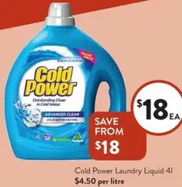 Foodworks Cold Power Laundry Liquid offer