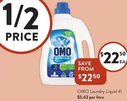 Foodworks OMO Laundry Liquid offer