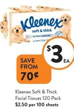 Foodworks Kleenex Soft & Thick Facial Tissues offer