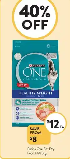 Foodworks Purina One Cat Dry Food offer