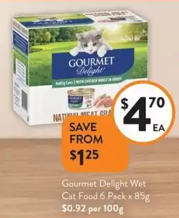 Foodworks Gourmet Delight Wet Cat Food offer