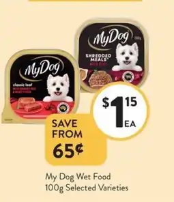 Foodworks My Dog Wet Food offer