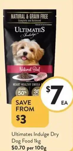 Foodworks Ultimates Indulge Dry Dog Food offer