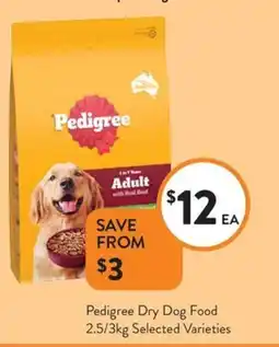 Foodworks Pedigree Dry Dog Food offer