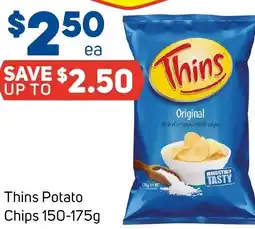 Foodland Thins Potato Chips offer