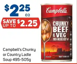 Foodland Campbell's Chunky or Country Ladle Soup offer