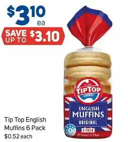 Foodland Tip Top English Muffins offer