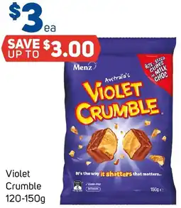 Foodland Violet Crumble offer