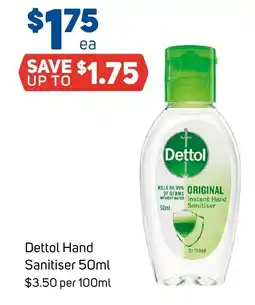 Foodland Dettol Hand Sanitiser offer