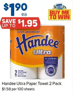 Foodland Handee Ultra Paper Towel offer