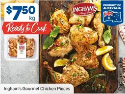 Foodland Ingham's Gourmet Chicken Pieces offer