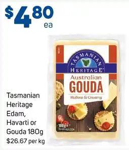 Foodland Tasmanian Heritage Edam, Havarti or Gouda offer