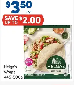 Foodland Helga's Wraps offer
