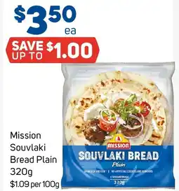 Foodland Mission Souvlaki Bread Plain offer