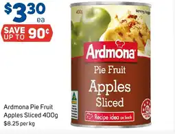 Foodland Ardmona Pie Fruit Apples Sliced offer