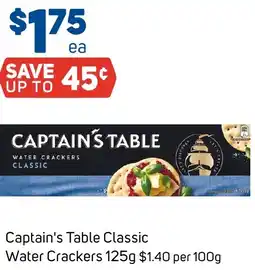 Foodland Captain's Table Classic Water Crackers offer