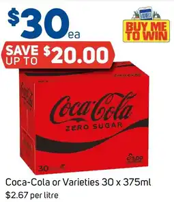 Foodland Coca-Cola or Varieties offer