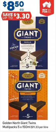 Foodland Golden North Giant Twins Multipacks offer