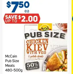 Foodland McCain Pub Size Meals offer