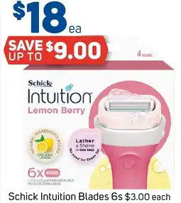Foodland Schick Intuition Blades offer