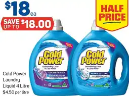 Foodland Cold Power Laundry Liquid offer