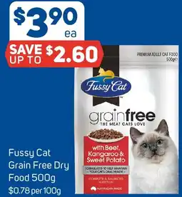 Foodland Fussy Cat Grain Free Dry Food offer