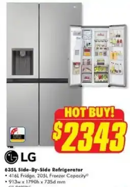 The Good Guys 635L Side-By-Side Refrigerator offer