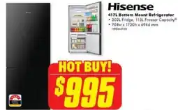 The Good Guys 417L Bottom Mount Refrigerator offer