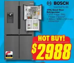 The Good Guys 574L Quad Door Refrigerator offer