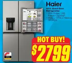 The Good Guys 601L Quad Door Refrigerator offer