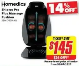 The Good Guys Homedics Shiatsu Pro Plus Massage Cushion offer