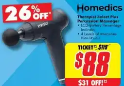 The Good Guys Homedics Therapist Select Plus Percussion Massager offer