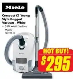 The Good Guys Compact C1 Young Style Bagged Vacuum - White offer