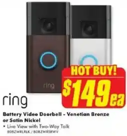 The Good Guys Battery Video Doorbell offer