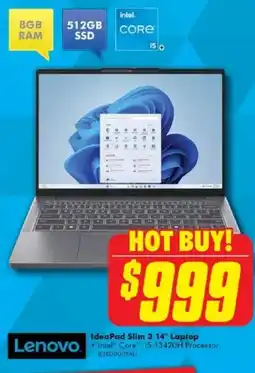 The Good Guys IdeaPad Slim 3 14" Laptop offer