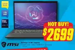 The Good Guys Prestige 13 Al+ Laptop offer