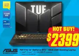 The Good Guys ASUS TUF F16 16" GeForce RTX™ 4050 6GB Gaming Laptop offer