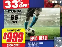 The Good Guys 55" uhd mini led 120hz 2024 h55uhdmldgtv offer