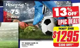 The Good Guys 75" q6qau qled 4k smart tv 2025 75q6qau offer