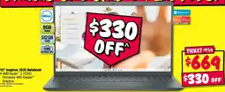 JB Hi-Fi 15" Inspiron 3535 Notebook offer