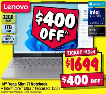 JB Hi-Fi 14" Zenbook Notebook offer