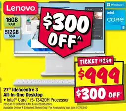 JB Hi-Fi 27" Ideacentre 3 All-In-One Desktop offer