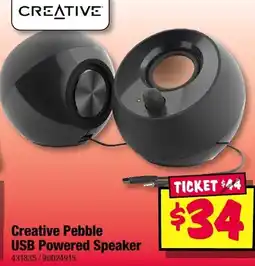 JB Hi-Fi Creative Pebble USB Powered Speaker offer