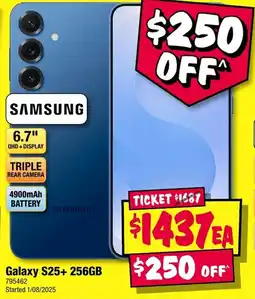 JB Hi-Fi Galaxy s25+ 256gb offer