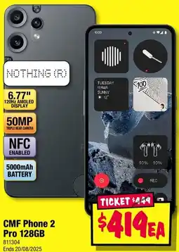 JB Hi-Fi CMF Phone 2 Pro 128GB offer