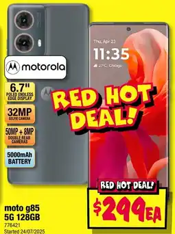 JB Hi-Fi Moto g85 5G 128GB offer