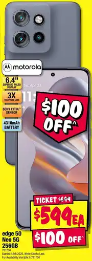 JB Hi-Fi Edge 50 Neo 5G 256GB offer