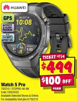 JB Hi-Fi Watch 5 Pro offer
