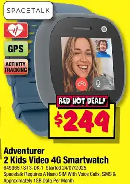 JB Hi-Fi Adventurer 2 Kids Video 4G Smartwatch offer