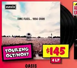 JB Hi-Fi 4 LP OASIS offer